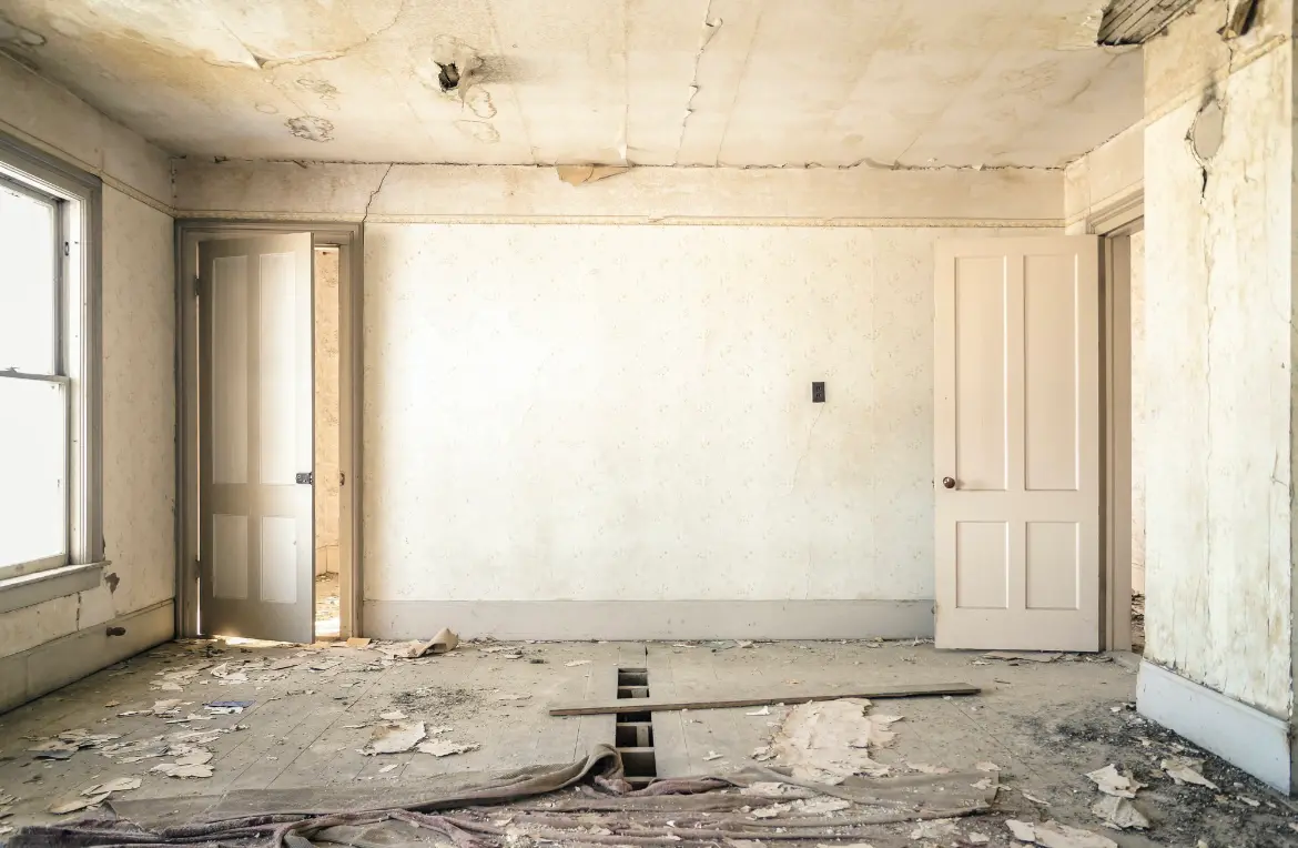 Waste disposal crew managing a cleanout project in Haskell